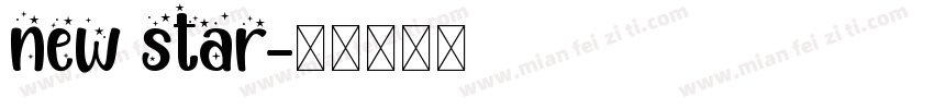 new star字体转换